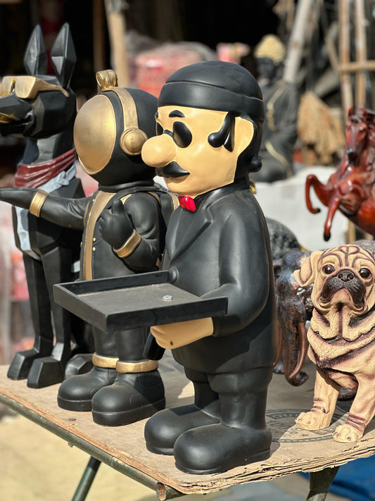 Gentleman Serving Tray Figurine