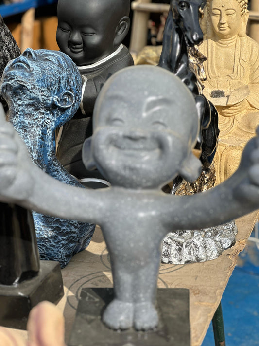 Smiling Monk Statue